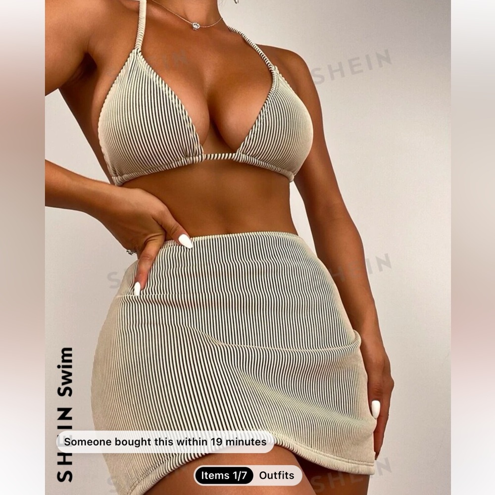 NWT 3 Piece Bikini Set